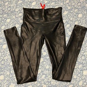 Spanx XS faux leather leggings